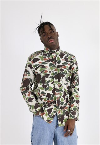 VINTAGE CAMO CAMOUFLAGE SHIRT