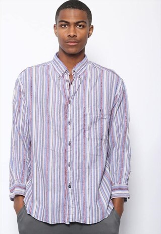 VINTAGE MISSONI STRIPED SHIRT MULTI COLOURED