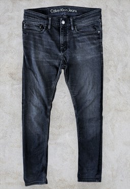 Calvin Klein Black Super Skinny Jeans Men's W34 L32