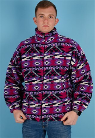 VINTAGE FLEECE JACKET IN MULTI NJ614