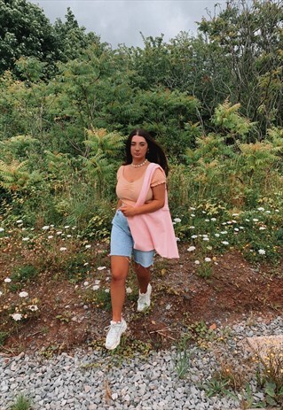 BABY PINK TOWEL TOTE BAG