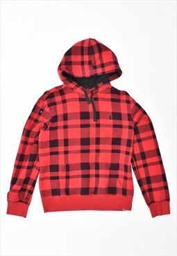 Vintage Polo Ralph Lauren Hoodie Check Red