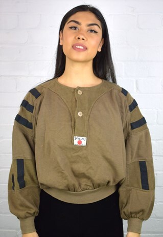 VINTAGE 90'S 1/4 BUTTON SWEATSHIRT