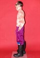 Y2K VINTAGE TIE-DYE RIBBED TURTLENECK JUMPER IN CANTALOUPE