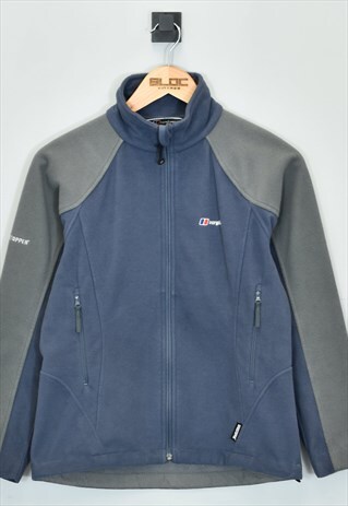 VINTAGE WOMEN'S BERGHAUS FLEECE GREY XXXSMALL