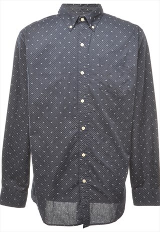 CHAPS DITZY FLORAL PRINT SHIRT - L