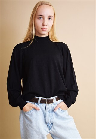 90'S MINIMALIST TURTLENECK NORMCORE OVERSIZED JUMPER TOP