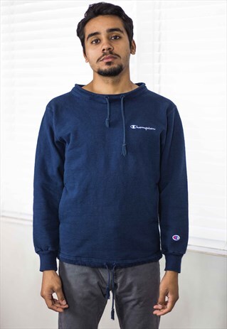 VINTAGE CHAMPION JUMPER SWEATER LOGO 90S M 18.3