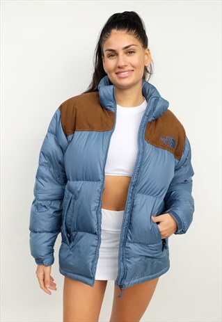 Vintage The North Face 1996 Nuptse Puffer Teal Blue Circa Vintage Asos Marketplace