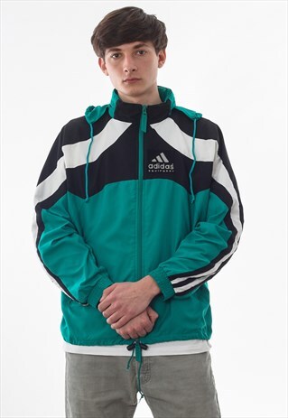 VINTAGE ADIDAS EQUIPMENT TRACKSUIT 90S BLACK GREEN