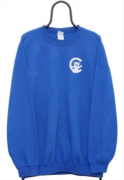 Vintage Cabrillo School Cubs Graphic Blue Sweatshirt Mens