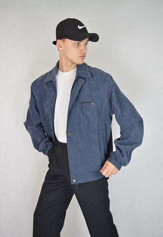 VINTAGE GREY 80'S BOMBER JACKET