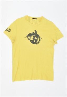 Vintage 90's Sisley T-Shirt Top Yellow