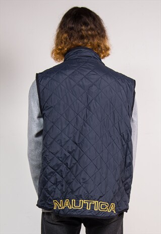 VINTAGE 90'S NAUTICA REVERSIBLE QUILTED GILET
