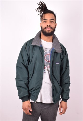 PATAGONIA MENS VINTAGE JACKET LARGE GREEN 90S