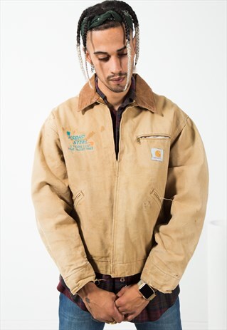 VINTAGE 80S CARHARTT WINTER BLANKET JACKET / S2200