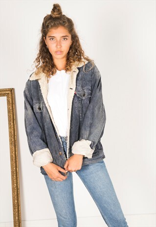 VINTAGE 80S LEVIS WINTER SHEEPSKIN JACKET / R1201C401