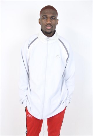 VINTAGE 90'S KAPPA GREY SPORTS JACKET