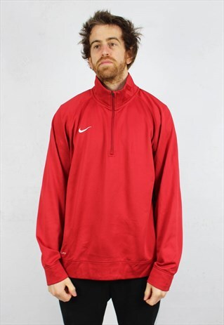 VINTAGE NIKE QUARTER ZIP PULLOVER SWEATSHIRT JACKET