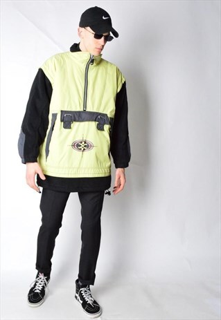 KILLTEC VINTAGE 90S LIME YELLOW FLEECE JACKET