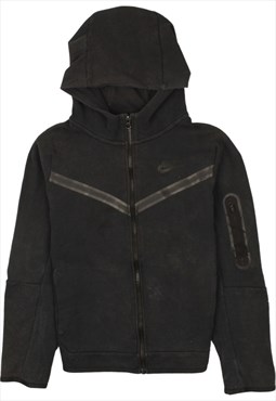 Vintage 90's Nike Hoodie Swoosh Full Zip Up Black Large