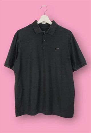 VINTAGE NIKE POLO GOLF IN BLACK L