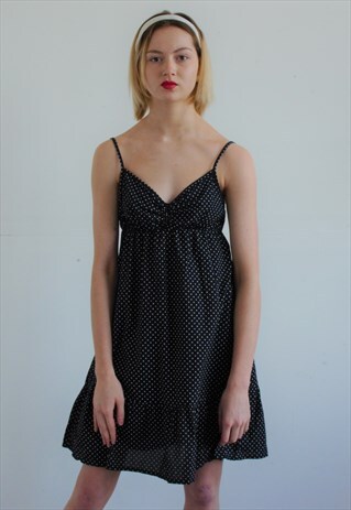 POLKA DOT SMOCK DRESS