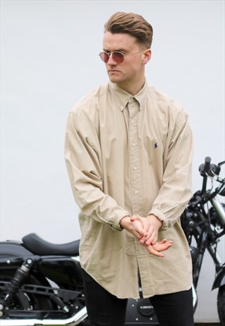 RALPH LAUREN BLAIRE USA STONE VINTAGE SHIRT