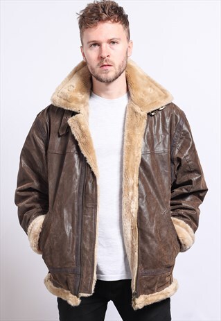 VINTAGE LEATHER AVIATOR JACKET
