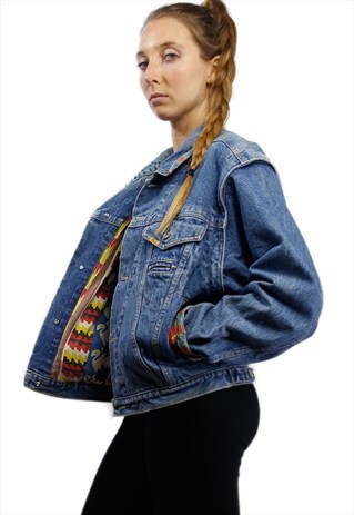 OVERSIZE DENIM JACKET / DENIM VEST / JEAN JACKET