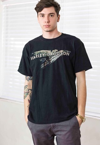 VINTAGE HARLEY DAVIDSON T-SHIRT LOGO 90S X 8.6