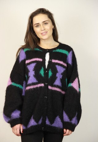 VINTAGE MOHAIR 90S CARDIGAN