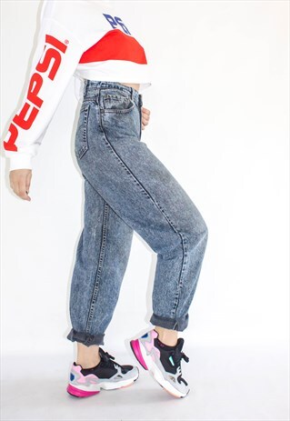VINTAGE 80'S HIGH WAIST ACID WASH LEVI MOM JEANS