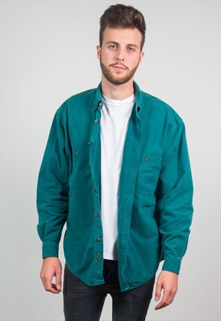 PLAIN FLANNEL SHIRT THICK WARM