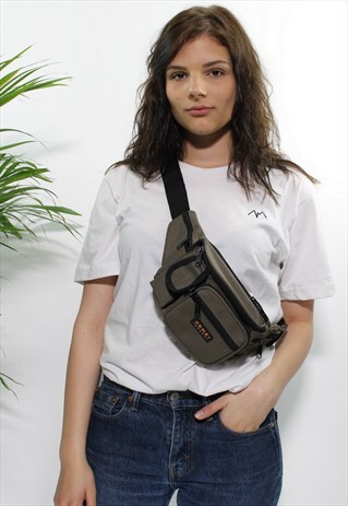 GREEN VINTAGE BUM BAG