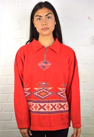 VINTAGE 90'S 1/4 ZIP SWEATSHIRT
