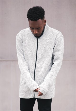 OC TONAL BLEND FLEECE ZIP - LIGHT GREY