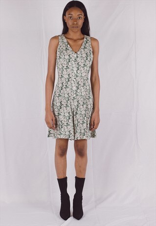 VINTAGE 90'S SLEEVELESS FLORAL PLAYSUIT