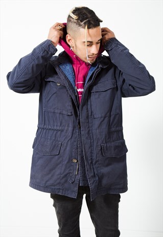 VINTAGE 80S TOMMY HILFIGER PARKA COAT /S3721