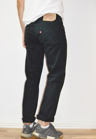 VINTAGE 90S LEVIS 501 BLACK JEANS W30 L32