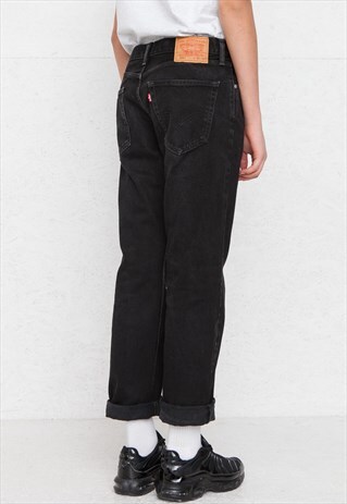 VINTAGE BLACK LEVI'S 505 FIT DENIM JEANS