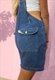 SHORT DUNGAREES IN BLUE