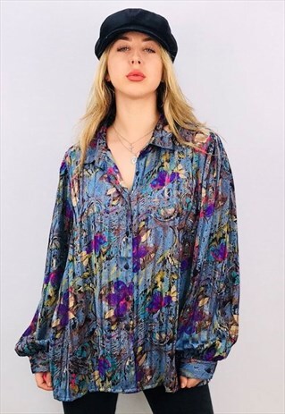 VINTAGE OVERSIZED PATTERN SHIRT