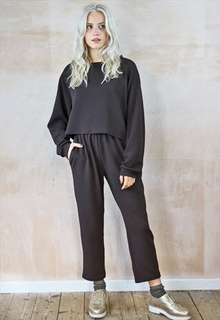 CROPPED TROUSERS & OVERSIZED TOP CO-ORDINATES