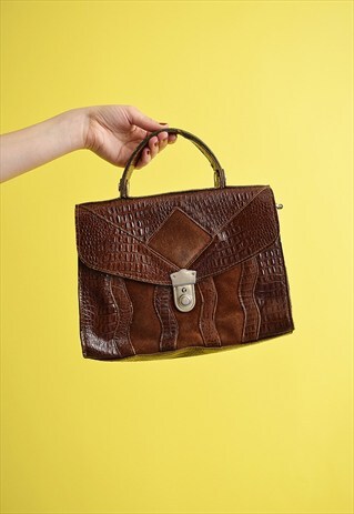 CUTE 90'S ANIMAL PATTERN RETRO LEATHER HANDBAG