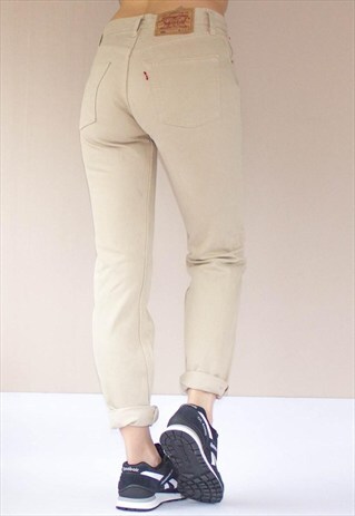 VINTAGE LEVI'S BEIGE JEANS