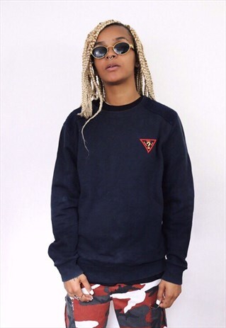 GUESS CREW NECK JUMPER SWEATER SWEATSHIRT