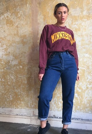 VINTAGE HIGH WAISTED DENIM JEANS