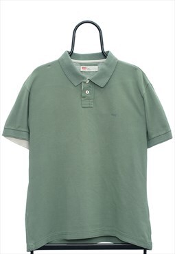 Vintage Levis Green Polo Shirt Womens