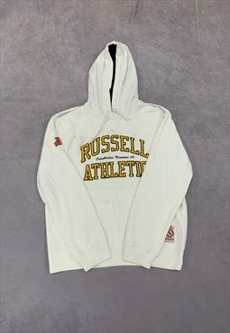 Russell Athletic Hoodie Pullover Embroidered Logo Sweatshirt